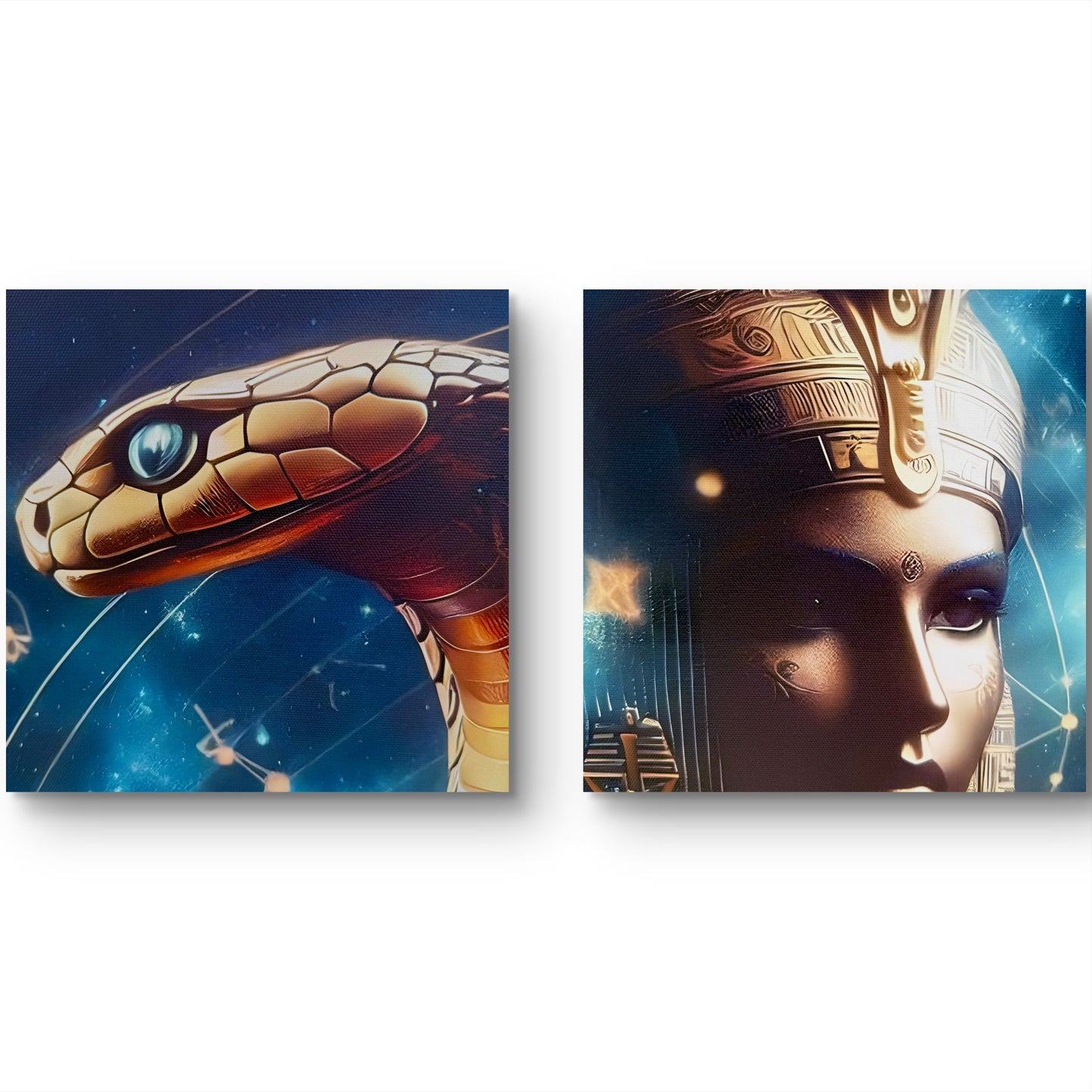 A modern wall art, full of fantasy and spiritual symbolism