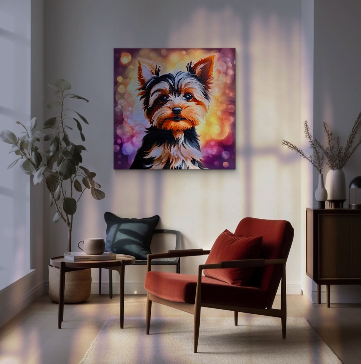 Brand New Whimsical Yorkshire Terrier Print art.
