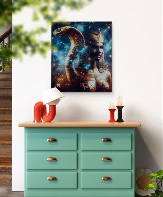 A modern wall art, full of fantasy and spiritual symbolism