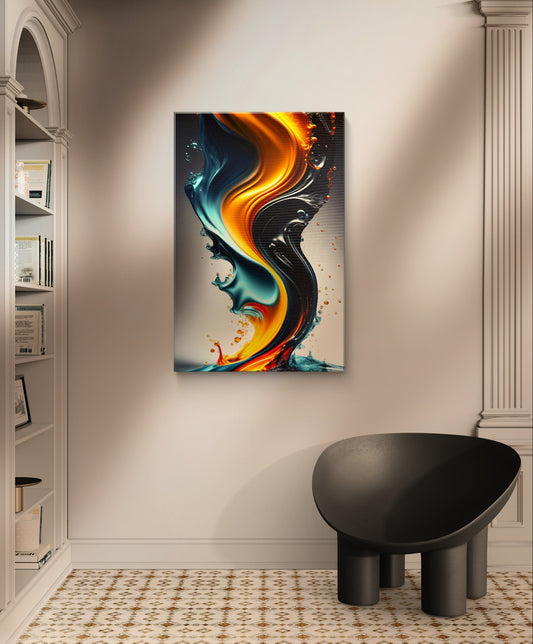 A luminous, impressionistic canvas arts that captures the fleeting beauty of water and color.