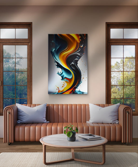 A luminous, impressionistic canvas arts that captures the fleeting beauty of water and color.