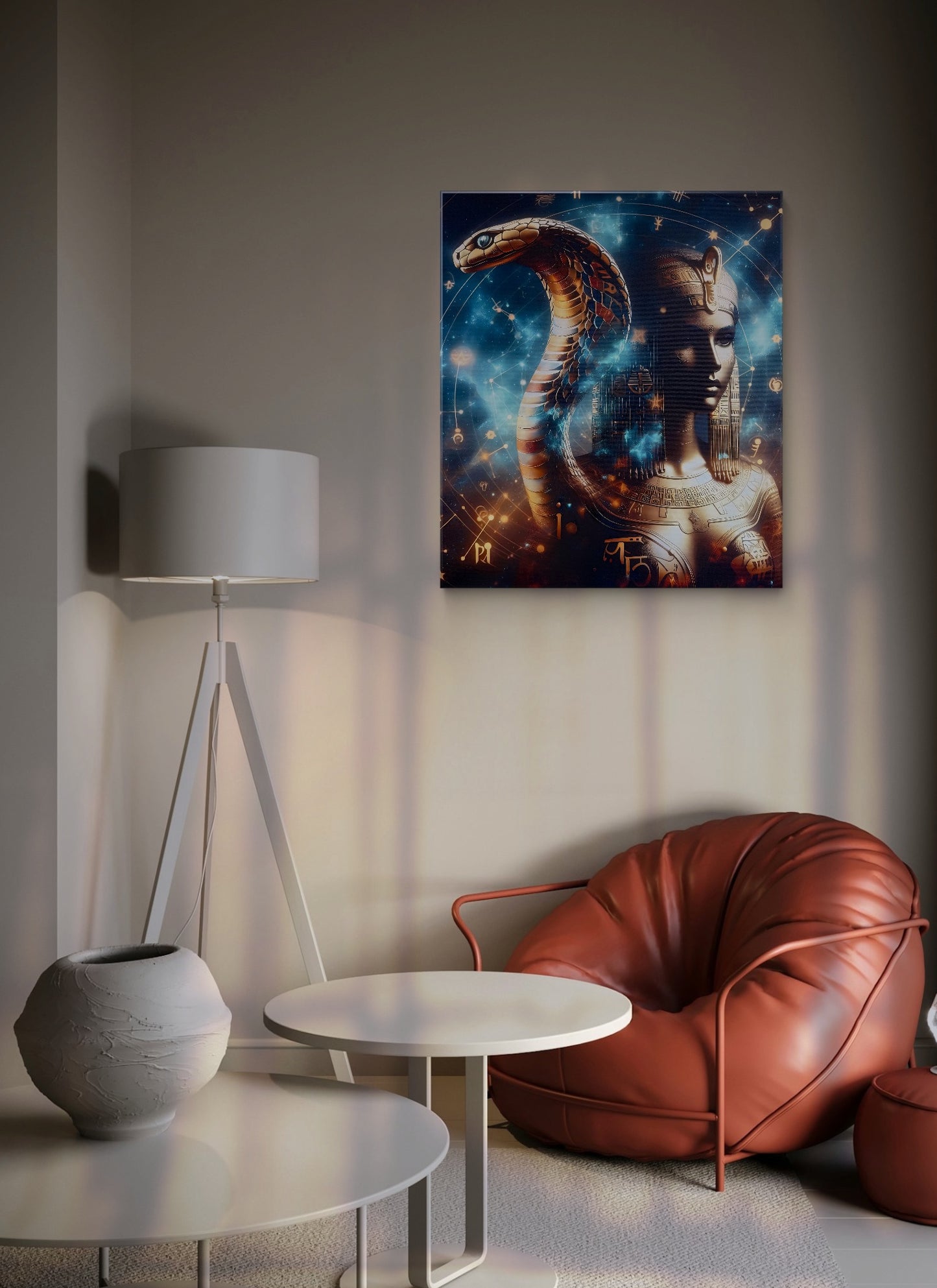 A modern wall art, full of fantasy and spiritual symbolism