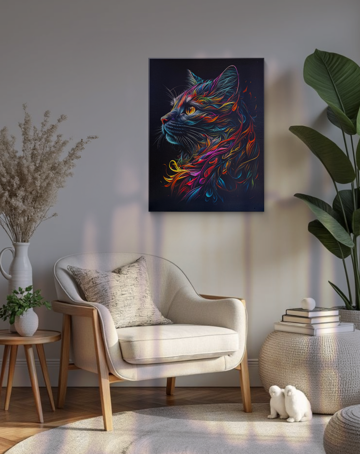 A visually arresting work that evokes both wonder and contemplation