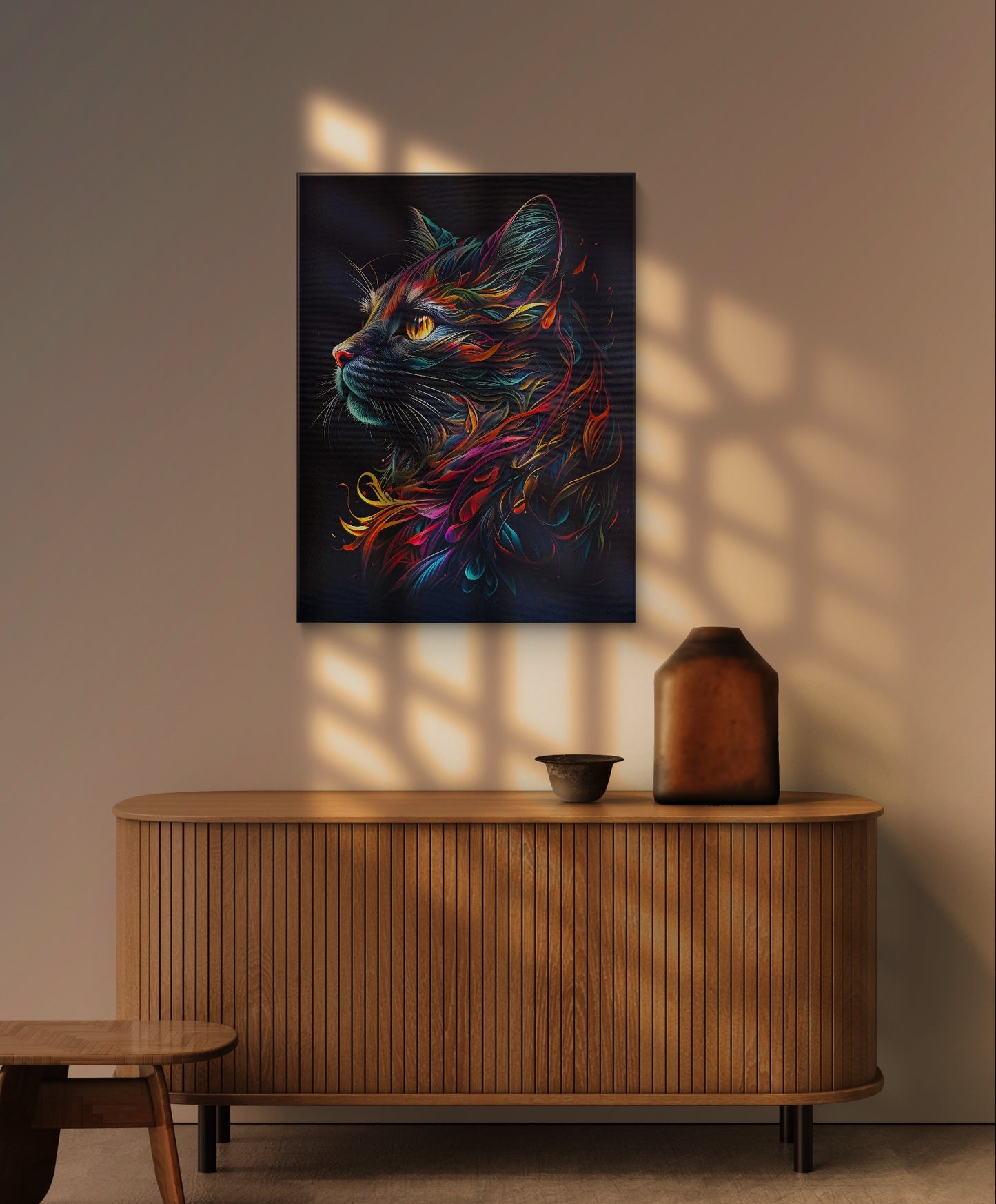 A visually arresting work that evokes both wonder and contemplation