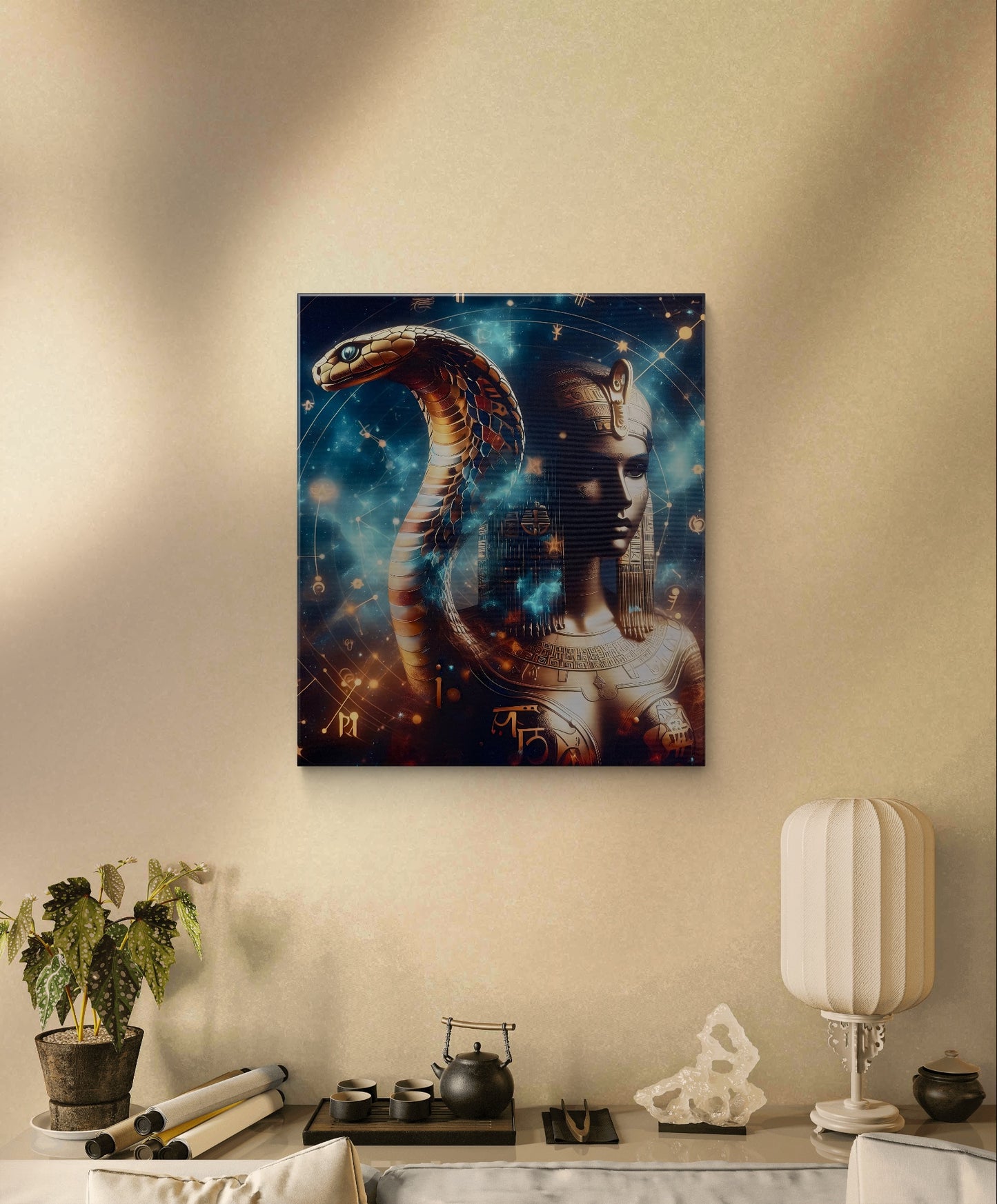 A modern wall art, full of fantasy and spiritual symbolism