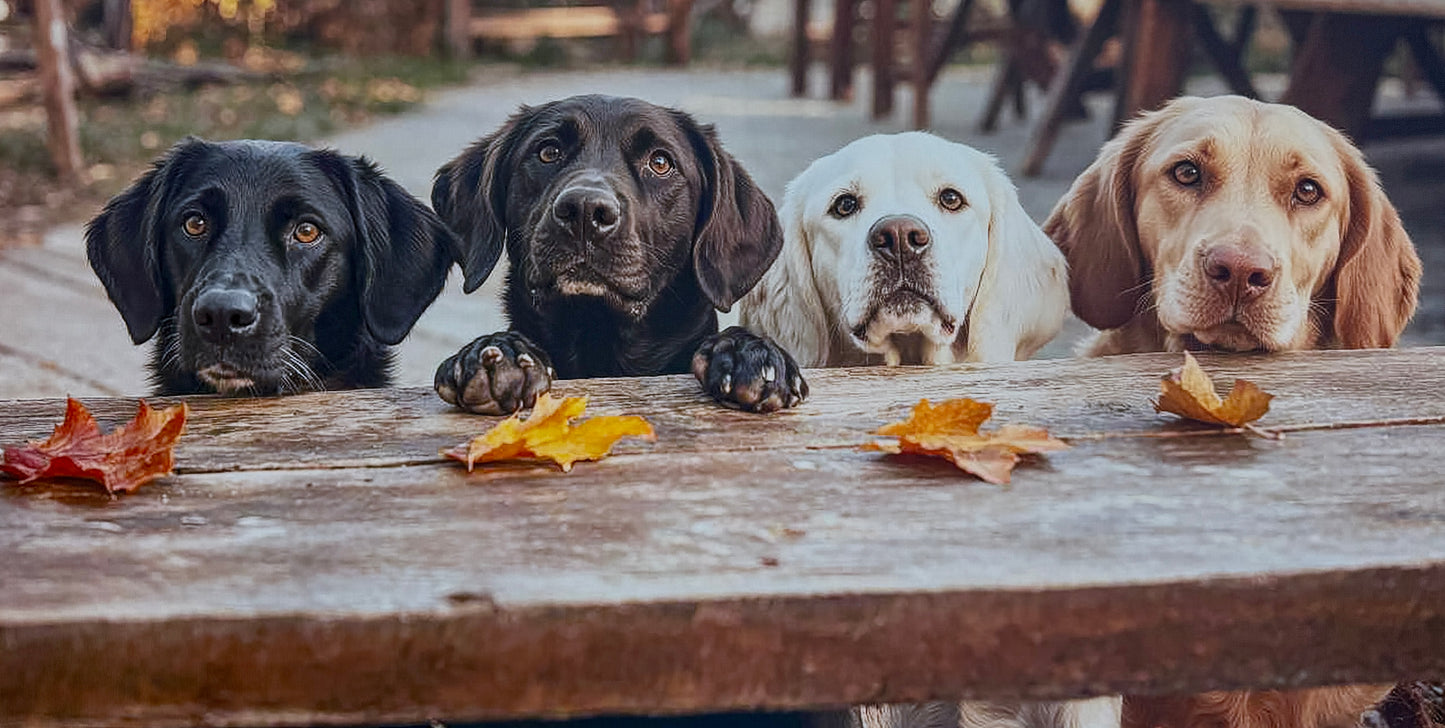 Four cute dogs wall arts print. Brand new fine canvas arts.