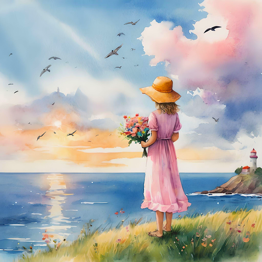 A Girl and the Dying Ligh