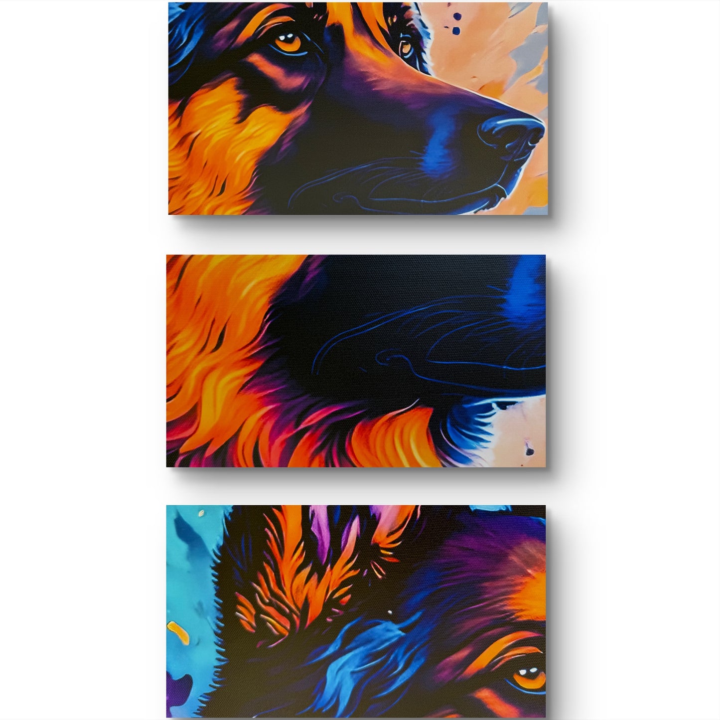 A Brand New wall arts prints of german shepherd.