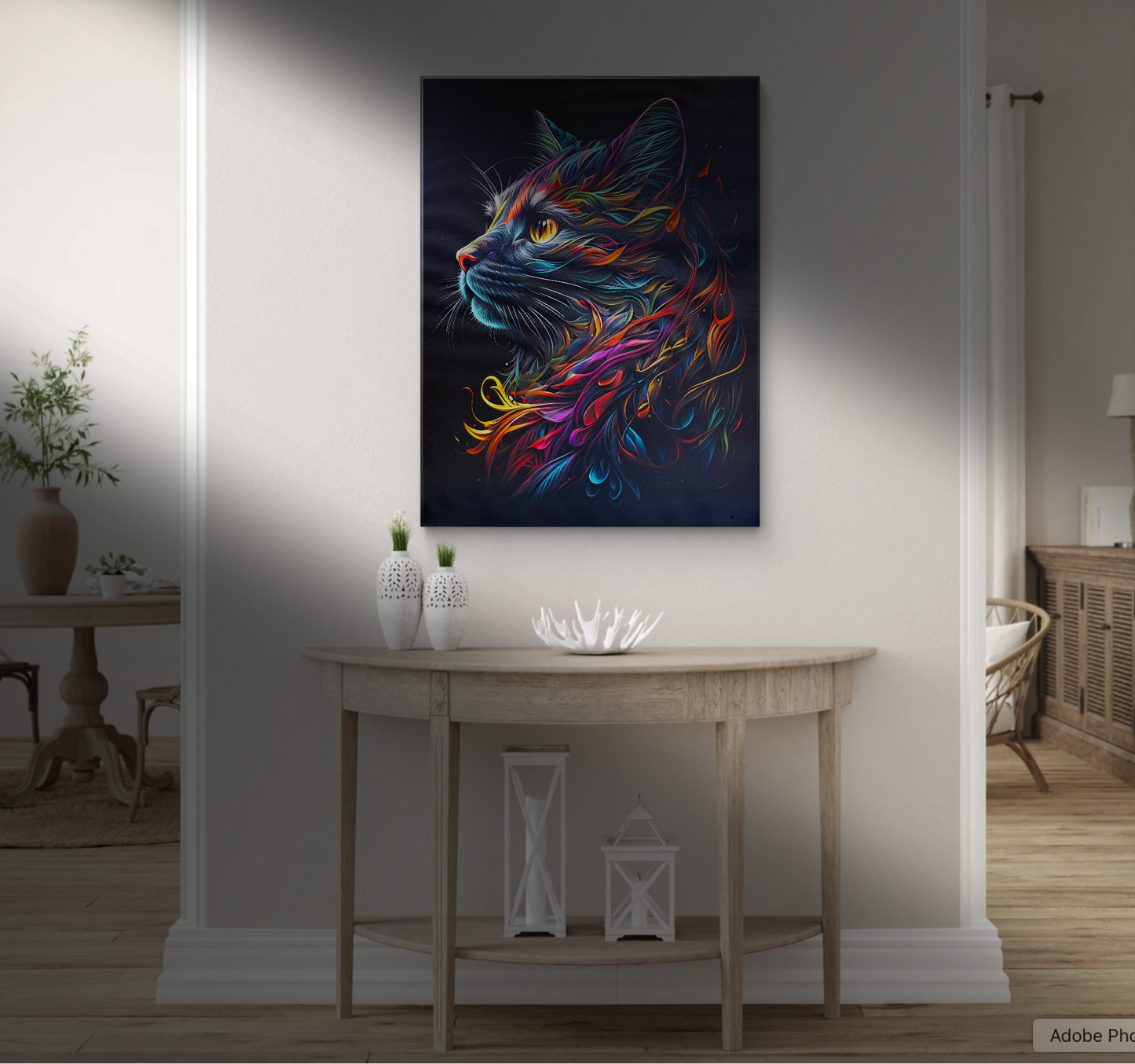 A visually arresting work that evokes both wonder and contemplation