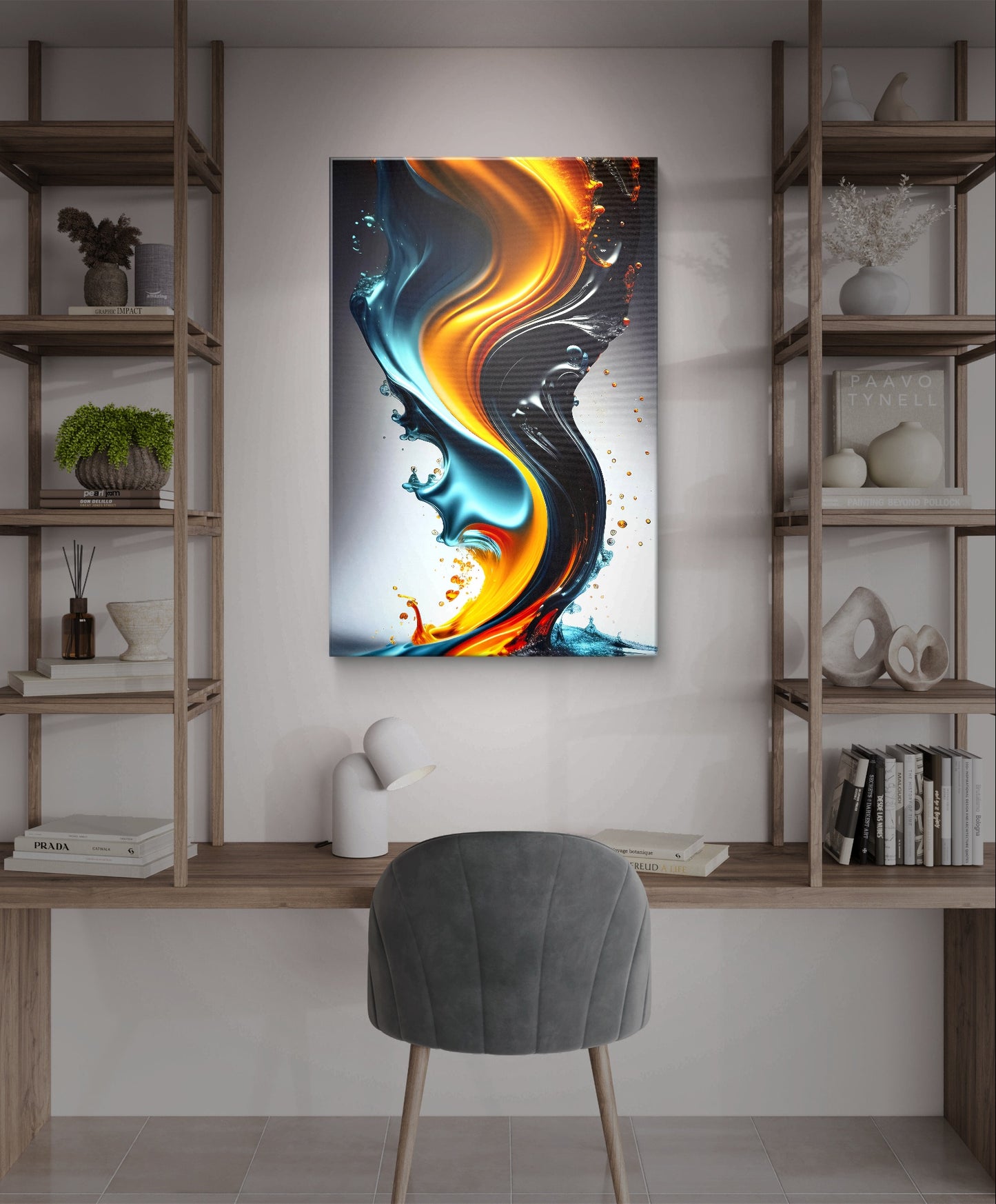 A luminous, impressionistic canvas arts that captures the fleeting beauty of water and color.