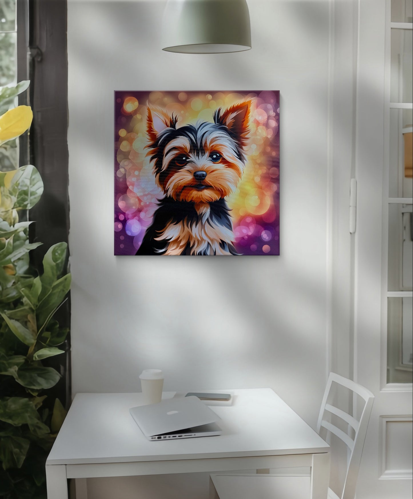 Brand New Whimsical Yorkshire Terrier Print art.