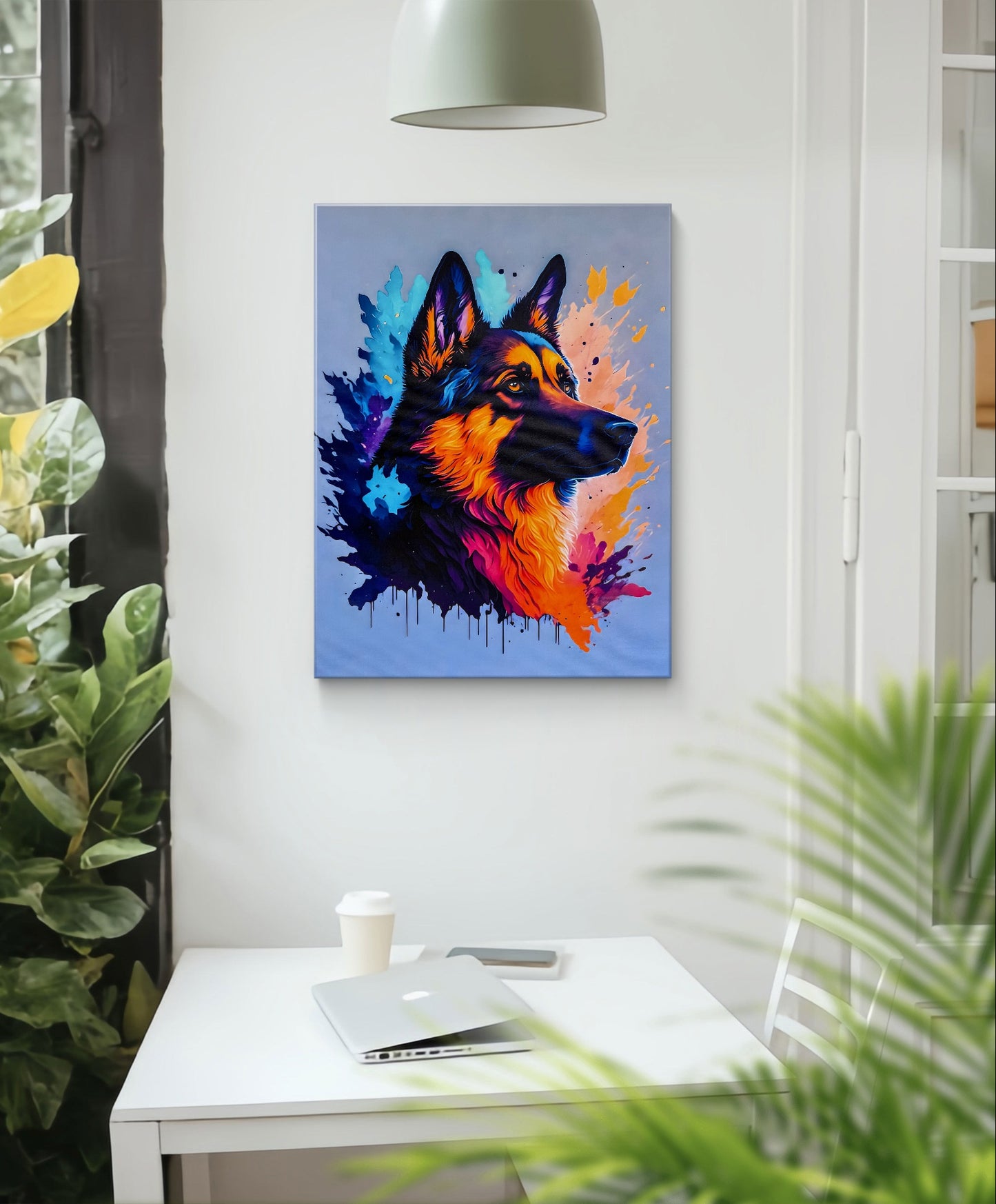 A Brand New wall arts prints of german shepherd.